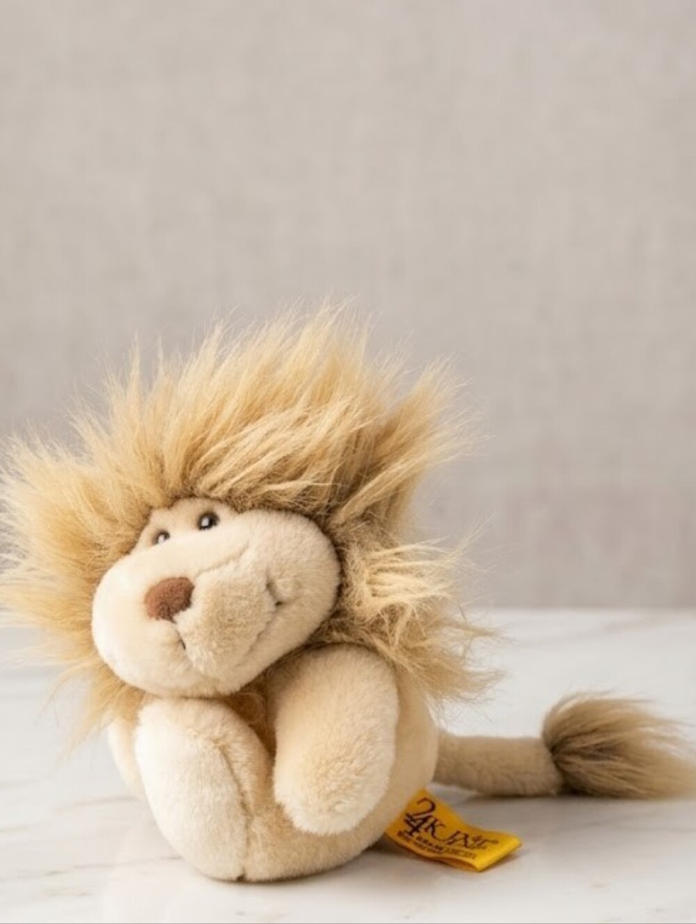 Vintage 90s Mighty Star "Franci" Lion Plush – 24K Polar Puff